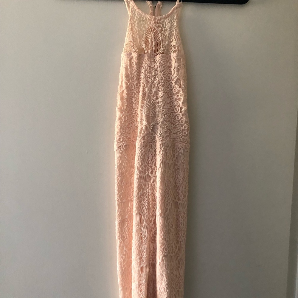 Intimately Free People Bodycon Lace Dress light pink